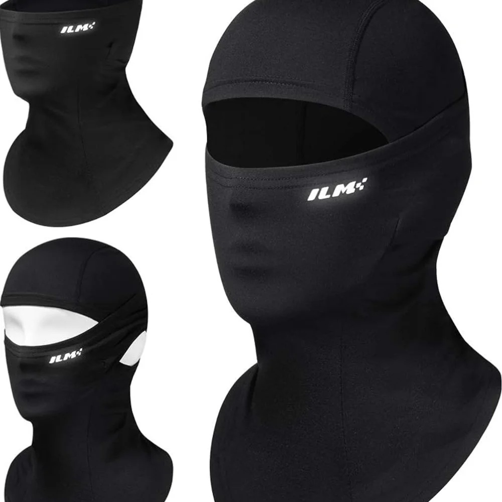 ILM Black Full Face Balaclava Mask Men Women Ski